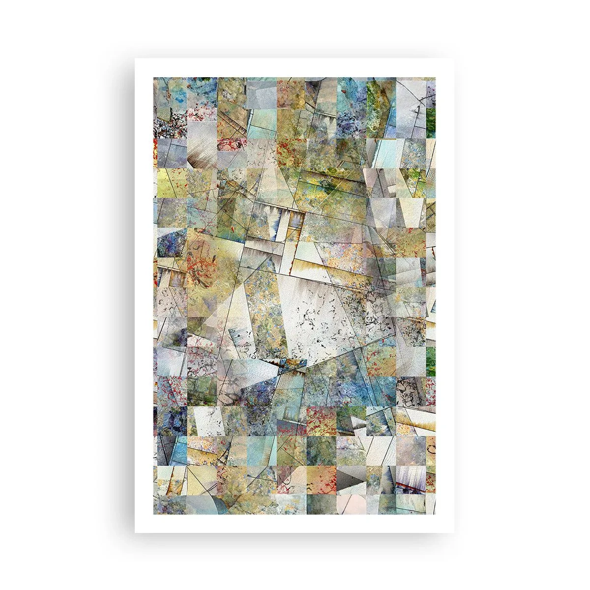 Plagát - Geometrické preskupenie - 61x91 cm