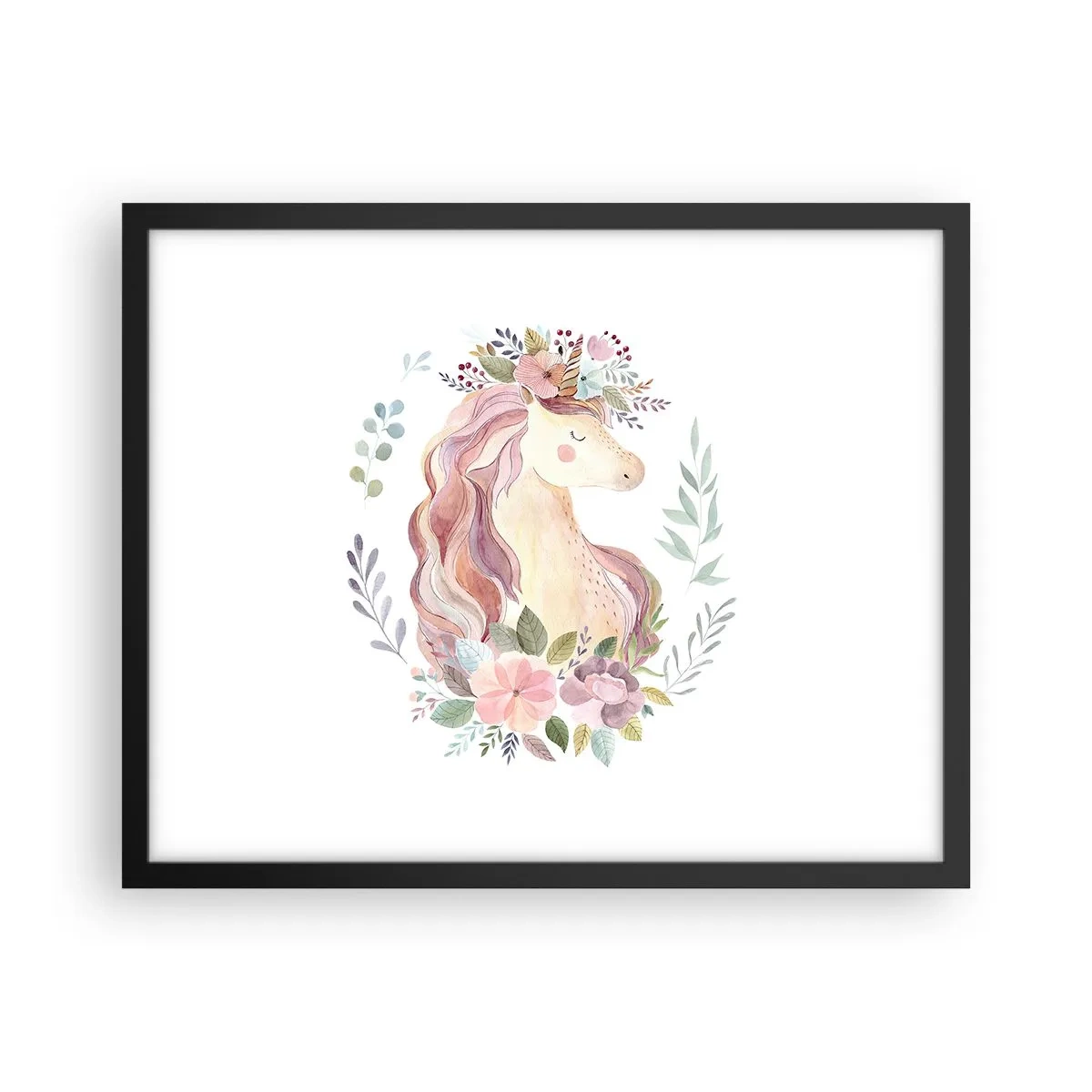 Plagát v čiernom ráme - Pozvánka do ríše rozprávok - 50x40 cm