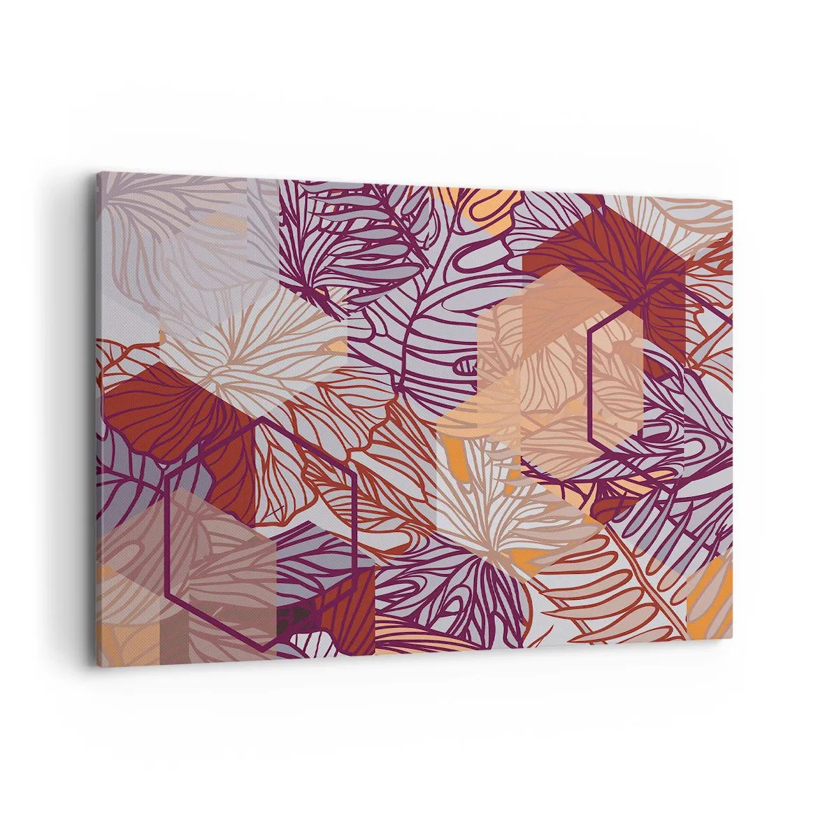 Obraz na plátne - Nemožný vzťah medzi geometriou a prírodou - 100x70 cm