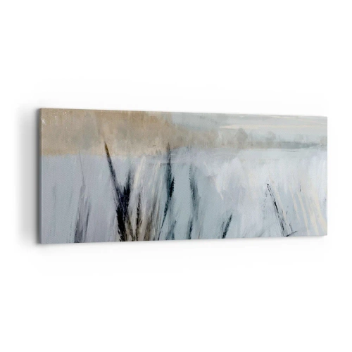 Obraz na plátne - Zimné polia - 120x50 cm