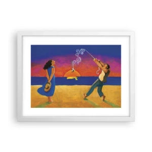 Plagát v bielom ráme - Viac ako hviezda z neba - 40x30 cm