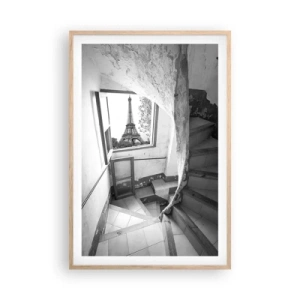 Plagát v ráme zo svetlého duba - To je ale výhľad! - 61x91 cm
