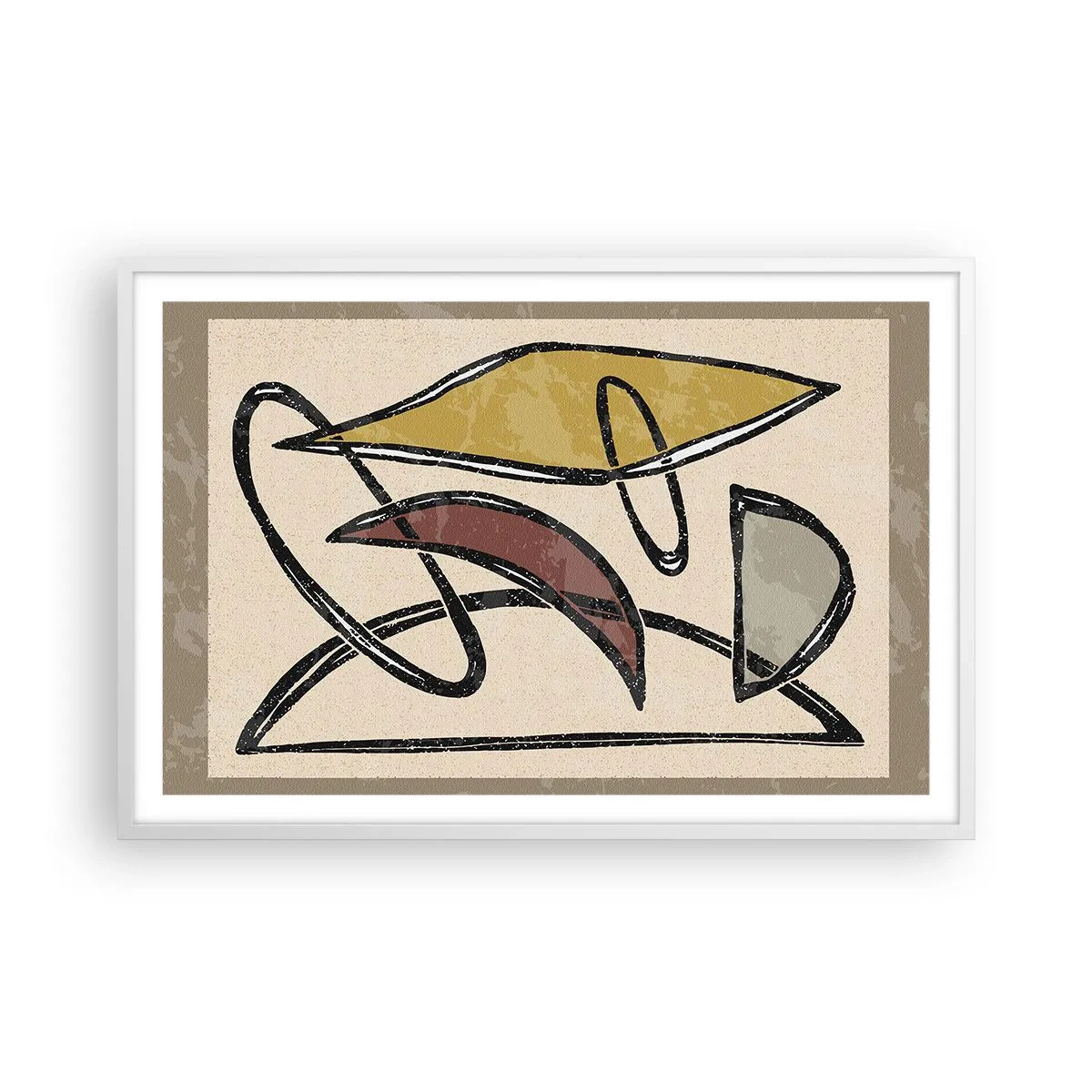 Plagát v bielom ráme - Zvisle a vodorovne - 91x61 cm