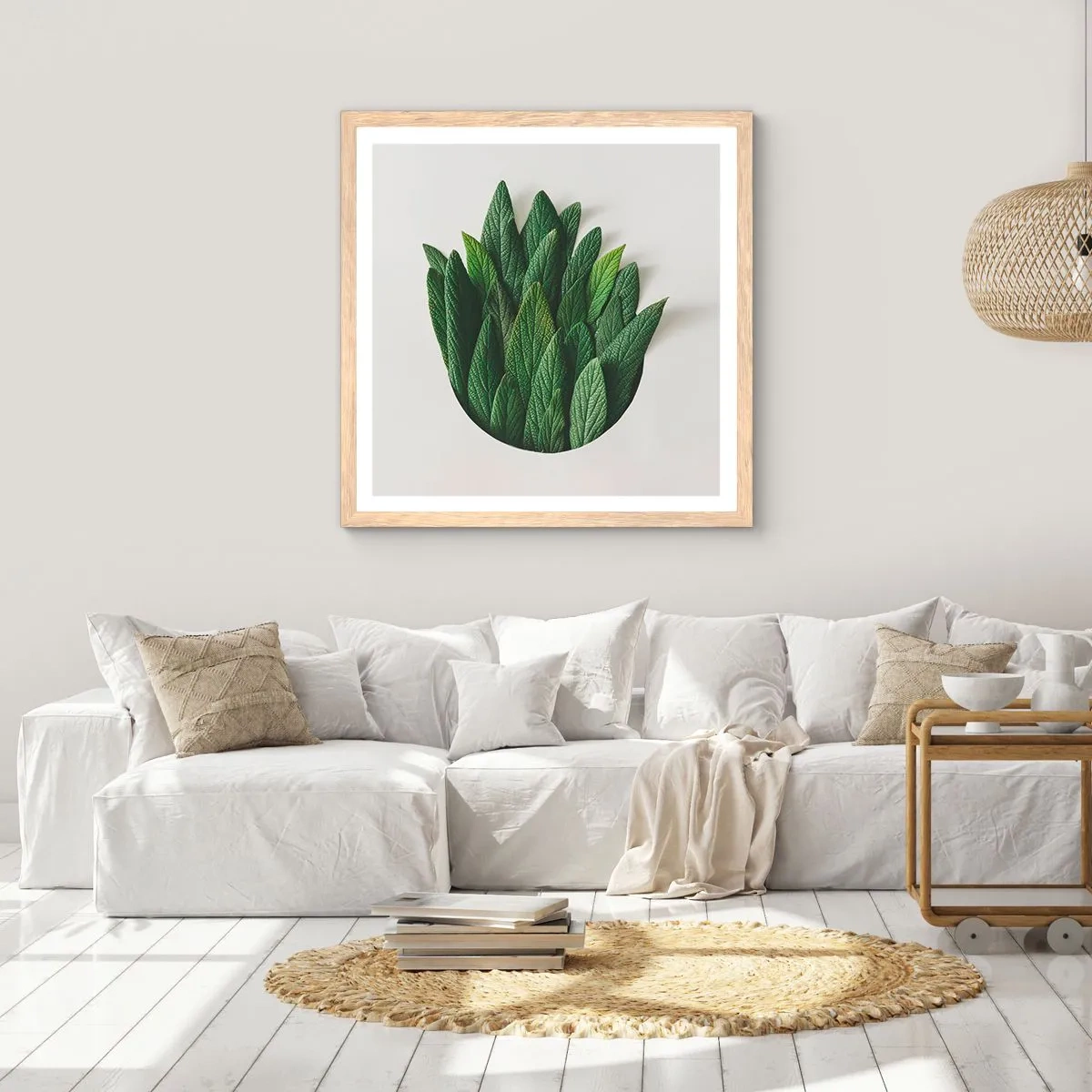 Plagát v ráme zo svetlého duba - Neukojiteľná zvedavosť - 60x60 cm