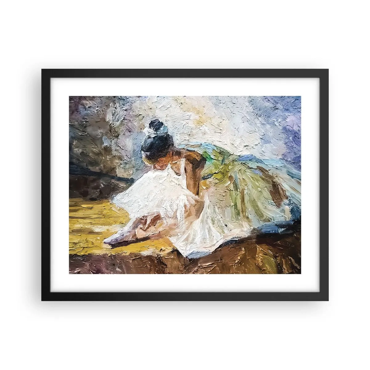 Plagát v čiernom ráme - Z Degasovho obrazu - 50x40 cm