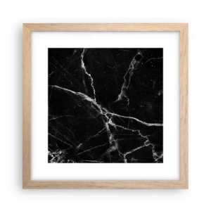 Plagát v ráme zo svetlého duba - Tajomný život kameňa - 30x30 cm