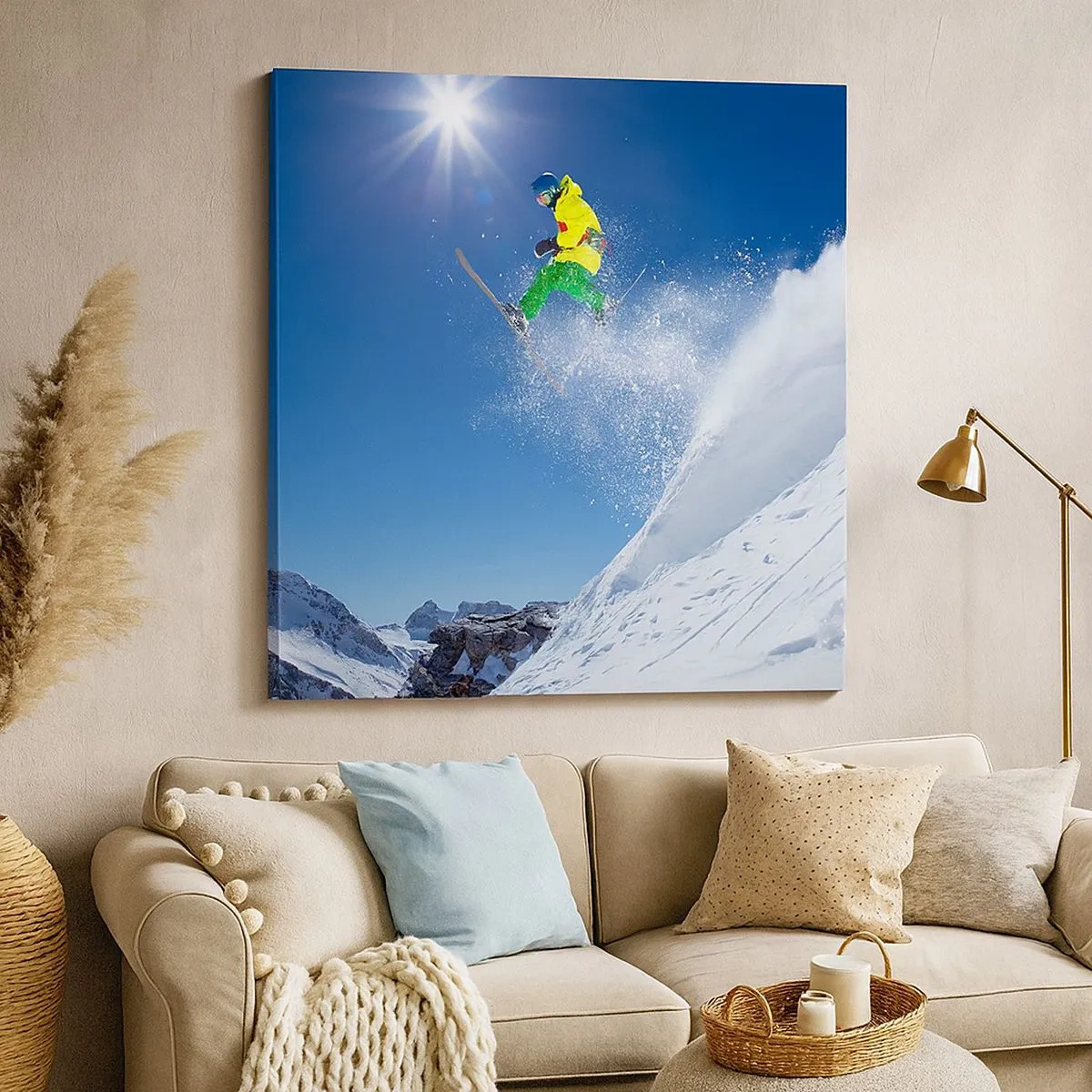 Obraz na plátne - Tancujúci s horami - 30x30 cm