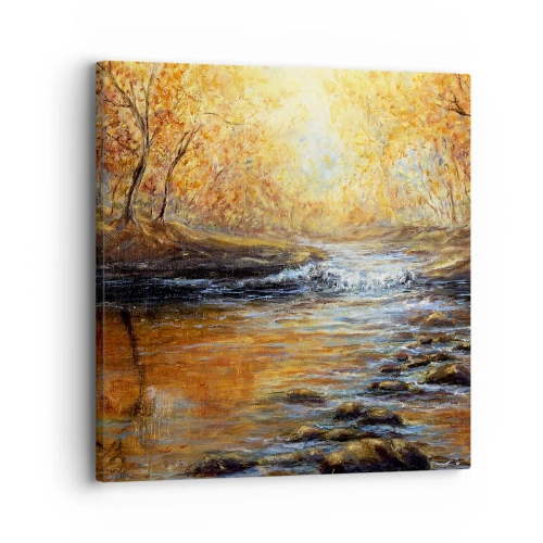 Obraz na plátne - Zlatý potok - 30x30 cm