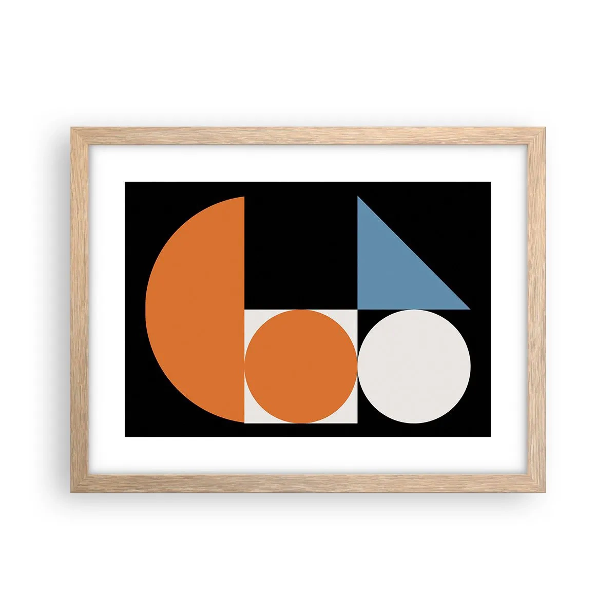 Plagát v ráme zo svetlého duba - Figurínový systém - 40x30 cm
