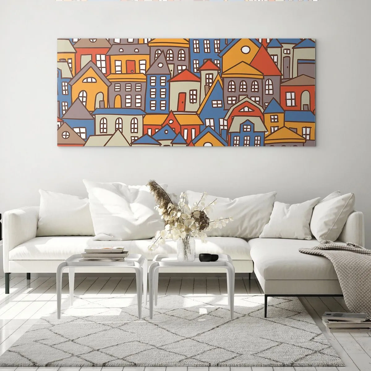 Obraz na skle - Za domom dom - 120x50 cm