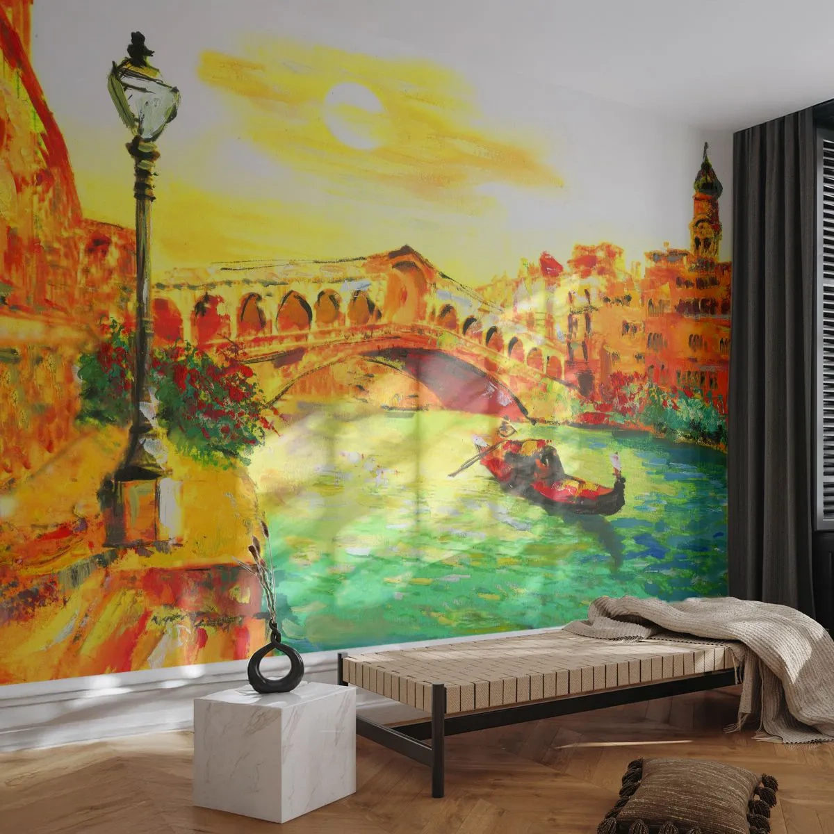 Fototapeta Standard Eco - Púť zamilovaných - Benátky, Mesto, Architektúra - 200x140 cm