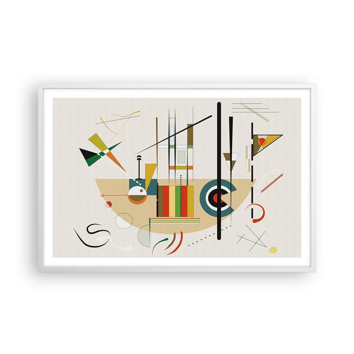 Plagát v bielom ráme - A svet sa smeje - 91x61 cm