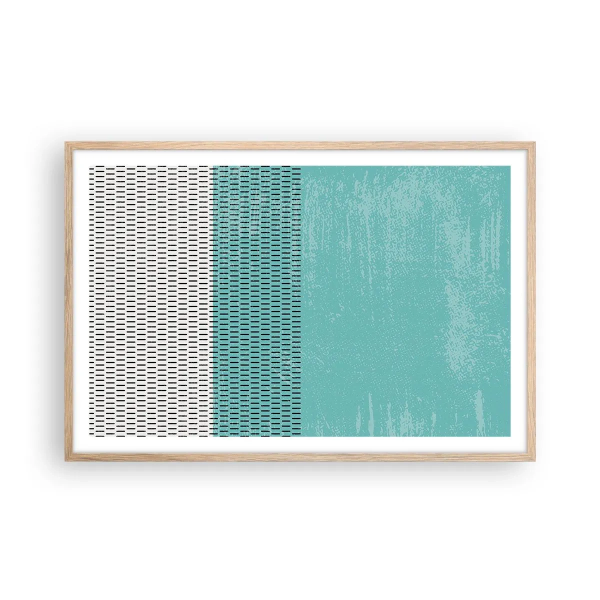 Plagát v ráme zo svetlého duba - Vyvážená kompozícia - 91x61 cm