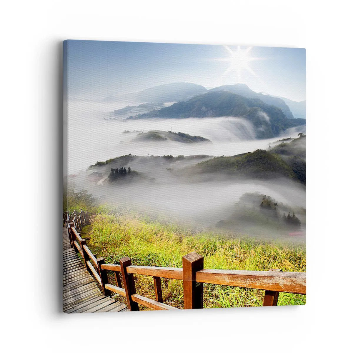 Obraz na plátne - Utkané zo žiary a hmly - 40x40 cm