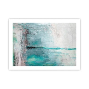 Plagát - Horizontálne v modrej - 70x50 cm