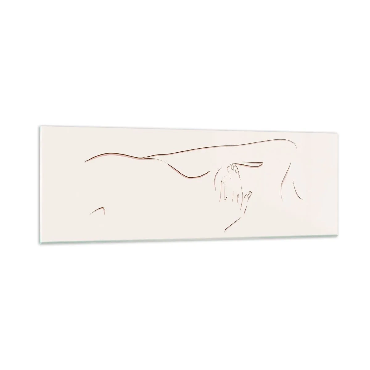 Obraz na skle - Tvar túžby - 90x30 cm