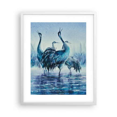 Plagát v bielom ráme - Ranné stretnutie - 40x50 cm