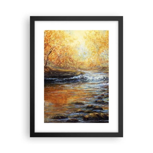 Plagát v čiernom ráme - Zlatý potok - 30x40 cm