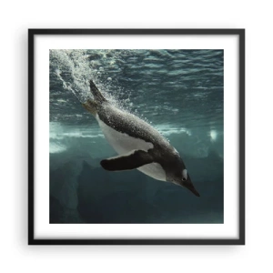 Plagát v čiernom ráme - Vitajte v mojom svete - 50x50 cm