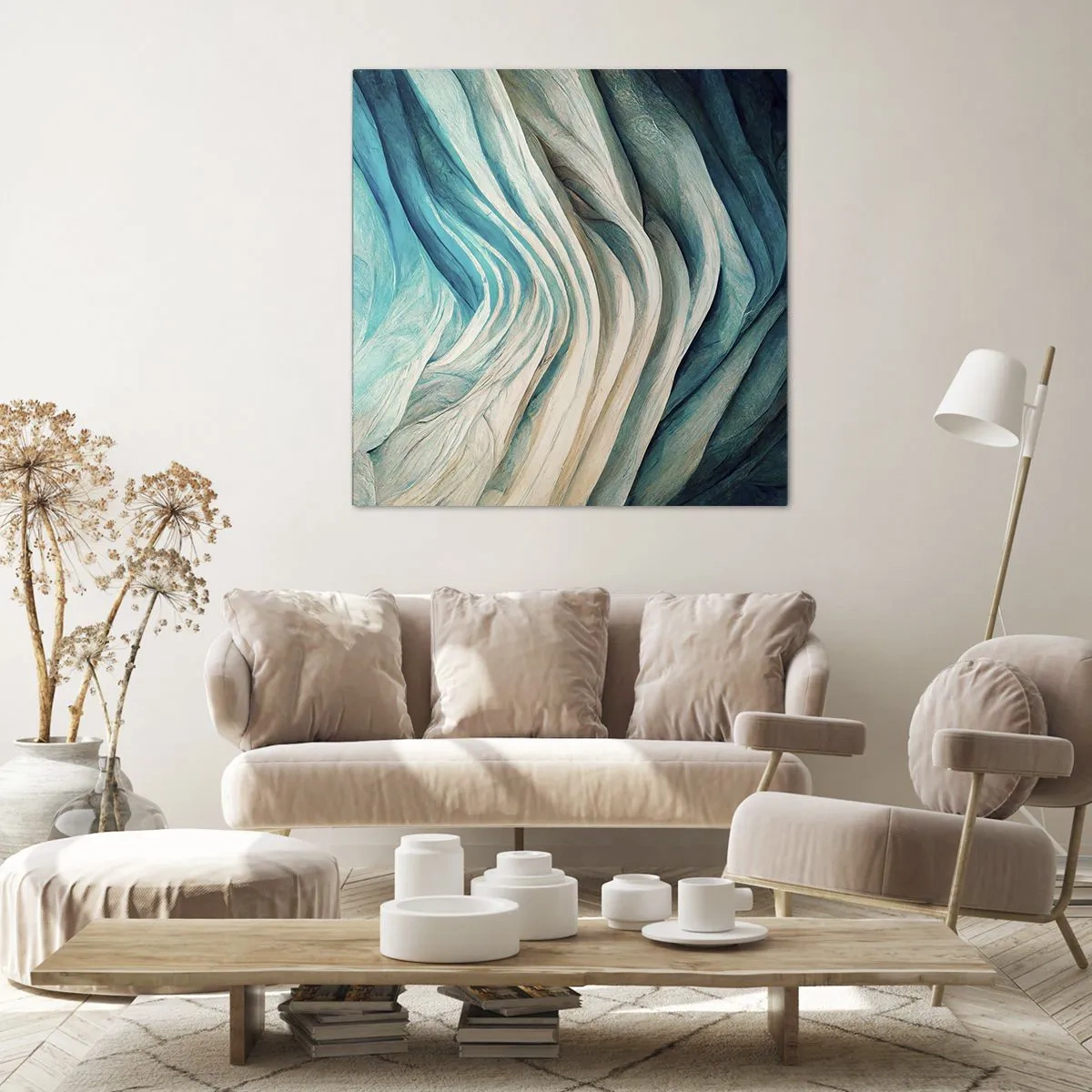 Obraz na plátne - Modrá neukojiteľnosť - 40x40 cm