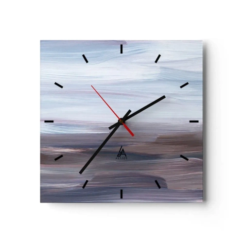 Nástenné hodiny - Živly: voda - 30x30 cm