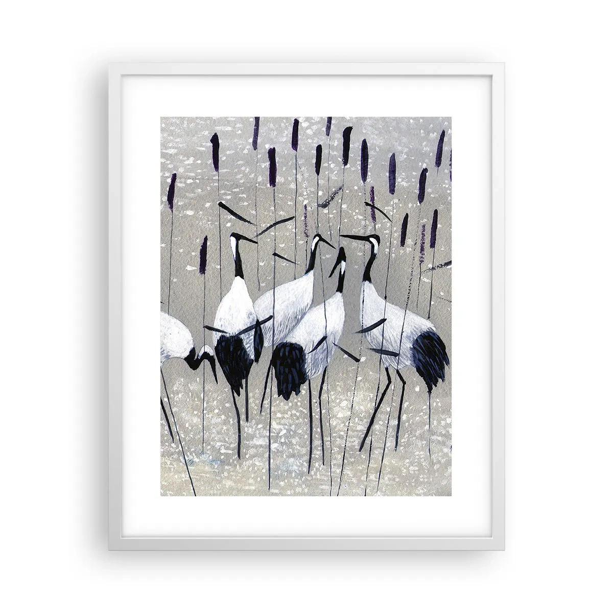 Plagát v bielom ráme - Medzi svojimi - 40x50 cm