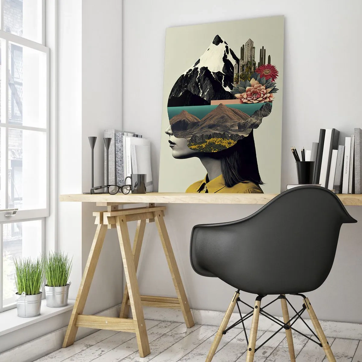 Obraz na skle - Žena – vždy tajomstvo - 50x70 cm
