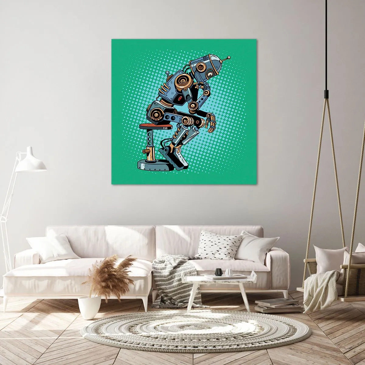 Obraz na plátne - Nad podstatou bytia - 60x60 cm