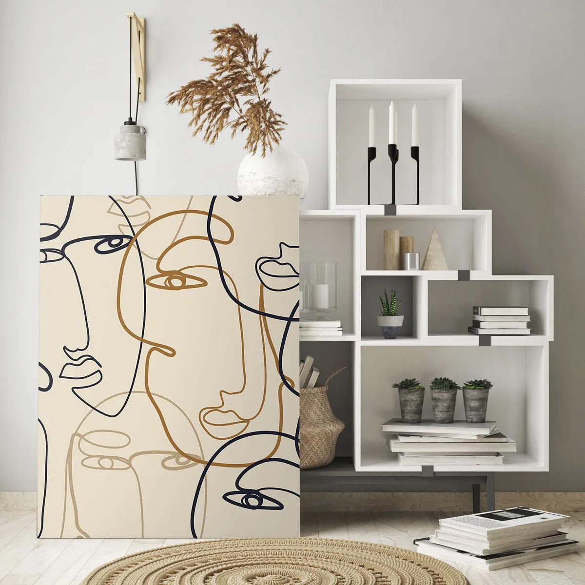 Obraz na skle - Portrét znásobený - 70x100 cm