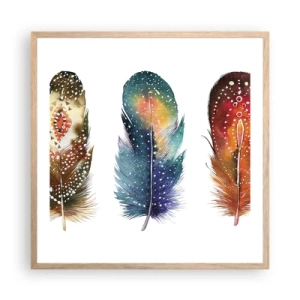 Plagát v ráme zo svetlého duba - Rituály, obrady, tajomstvá - 60x60 cm