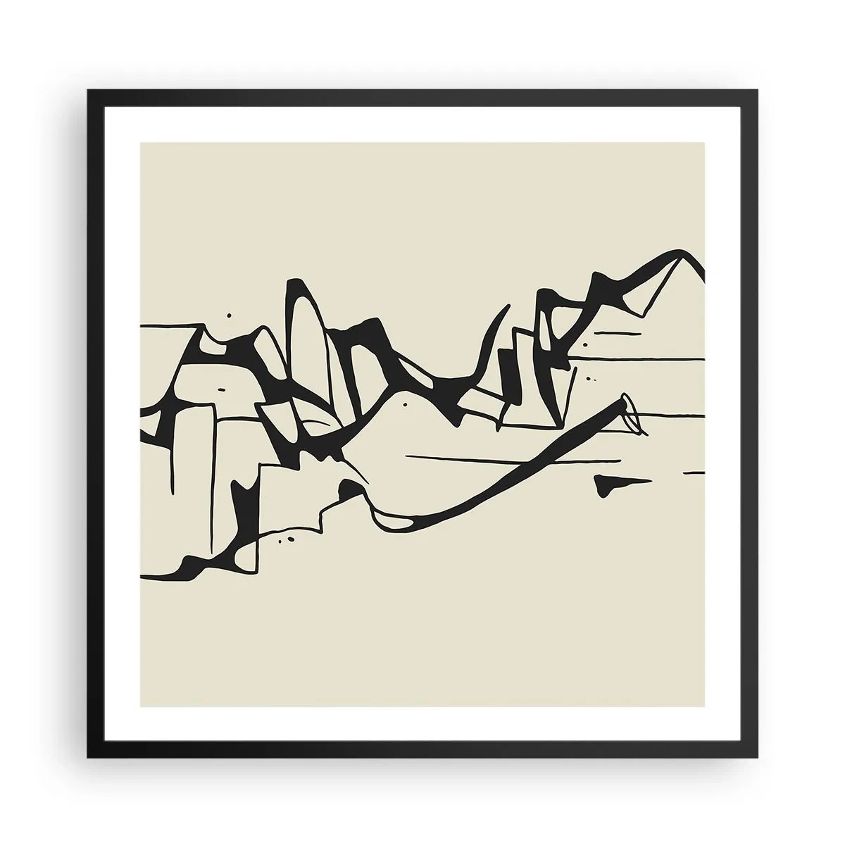 Plagát v čiernom ráme - Možná krajina - 60x60 cm