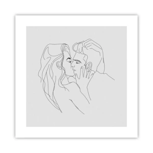 Plagát - Jedným ťahom - 40x40 cm