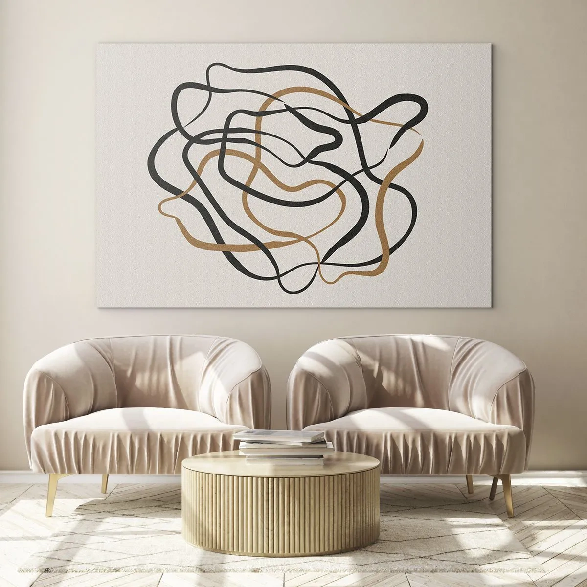 Obraz na skle - Všetko sa pokrútilo - 100x70 cm