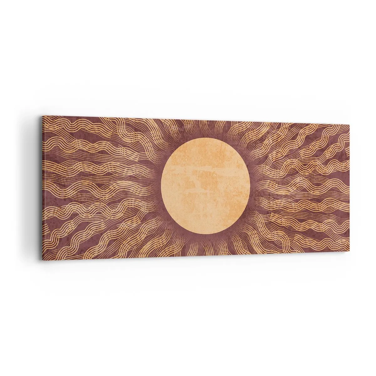 Obraz na plátne - Ikona slnka - 120x50 cm