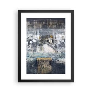 Plagát v čiernom ráme - Ako na ľade, tak aj na hrude - 30x40 cm