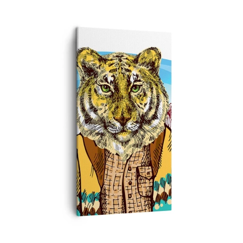 Obraz na plátne - Nie je tak divoký ako ho kreslia - 45x80 cm