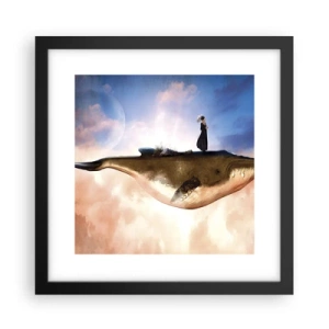 Plagát v čiernom ráme - Surrealistická cesta - 30x30 cm