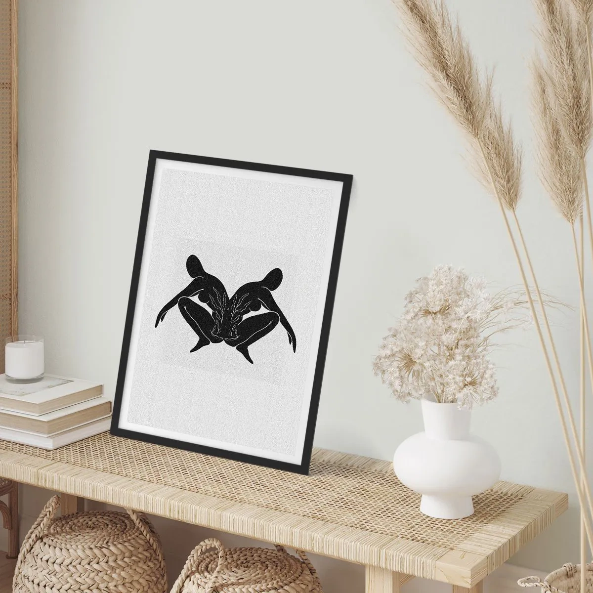 Plagát v čiernom ráme - Spoločná duša - 30x40 cm