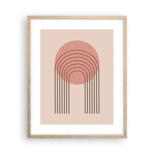 Plagát v ráme zo svetlého duba - Neodolateľná príťažlivosť - 40x50 cm