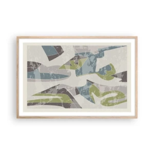 Plagát v ráme zo svetlého duba - Kompozícia za sklom - 91x61 cm