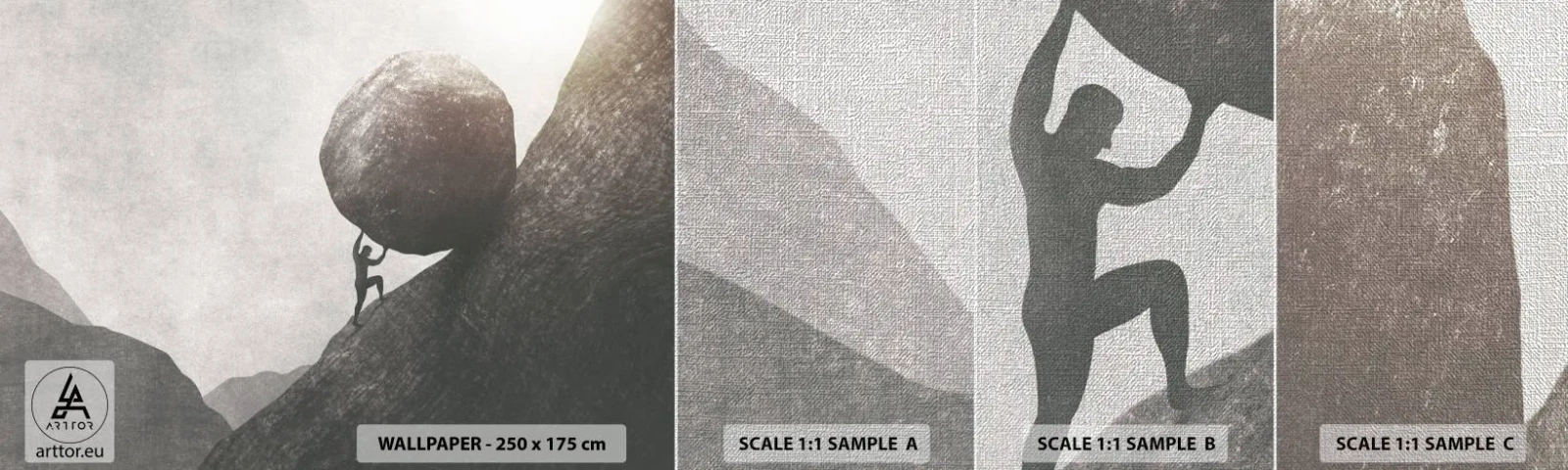 Vzorka fototapety Premium Canvas - Verím, proti všetkej nádeji - Abstrakcia, Kus, sila - 100x30 cm