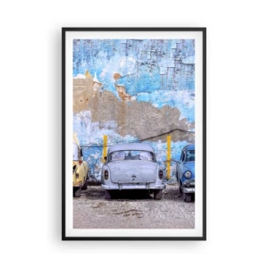 Plagát v čiernom ráme - Stretnutie veteránov - 61x91 cm