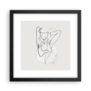 Plagát v čiernom ráme - Umenie zvádzania - 30x30 cm