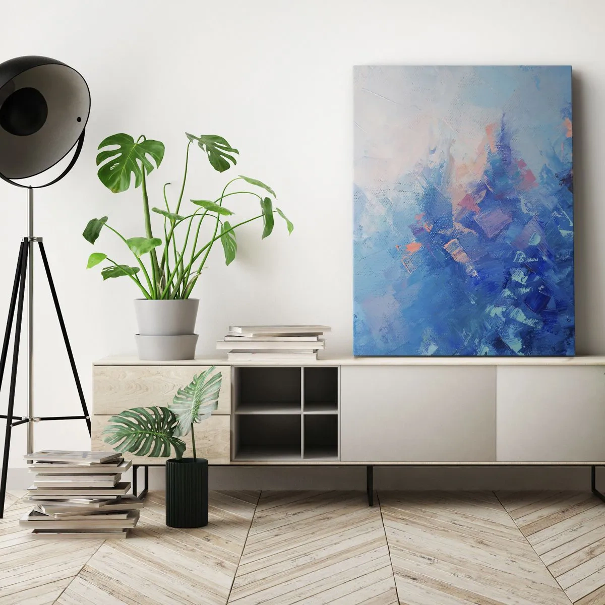 Obraz na plátne - Zimná abstrakcia - 50x70 cm