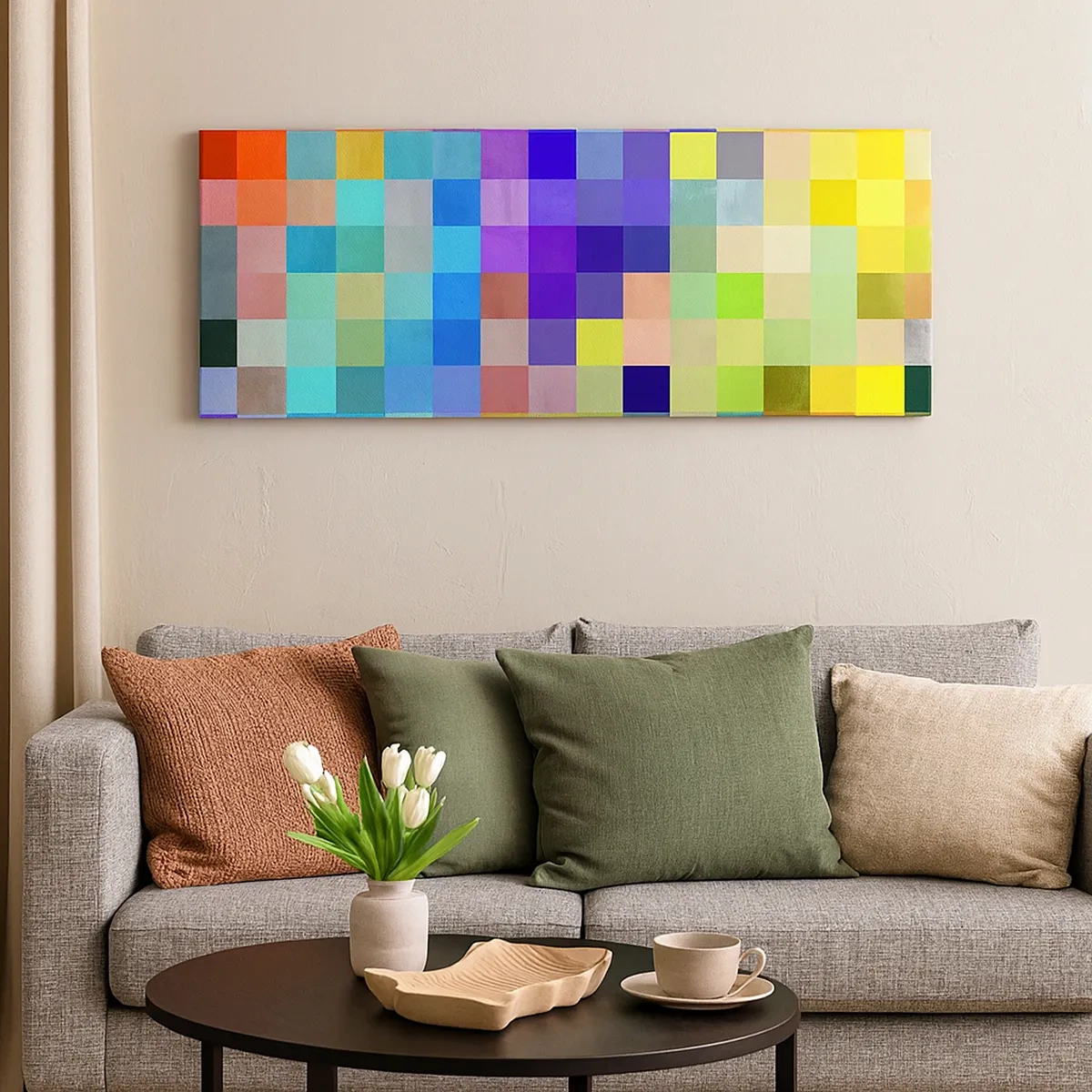 Obraz na plátne - Každý iný, všetky rovné - 30x30 cm