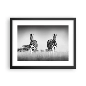 Plagát v čiernom ráme - A svet je aj tak čierno-biely - 40x30 cm