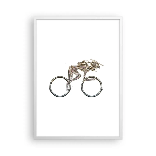 Plagát v bielom ráme - Úžasný stroj - 50x70 cm