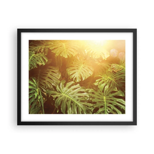 Plagát v čiernom ráme - Vstúpiť do zelene… - 50x40 cm