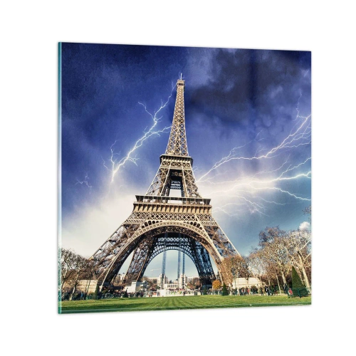 Obraz na skle - Vládkyňa búrok - 30x30 cm