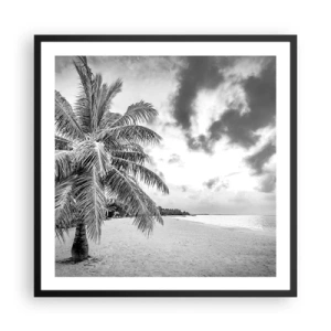 Plagát v čiernom ráme - Keď túžiš po samote…. - 60x60 cm